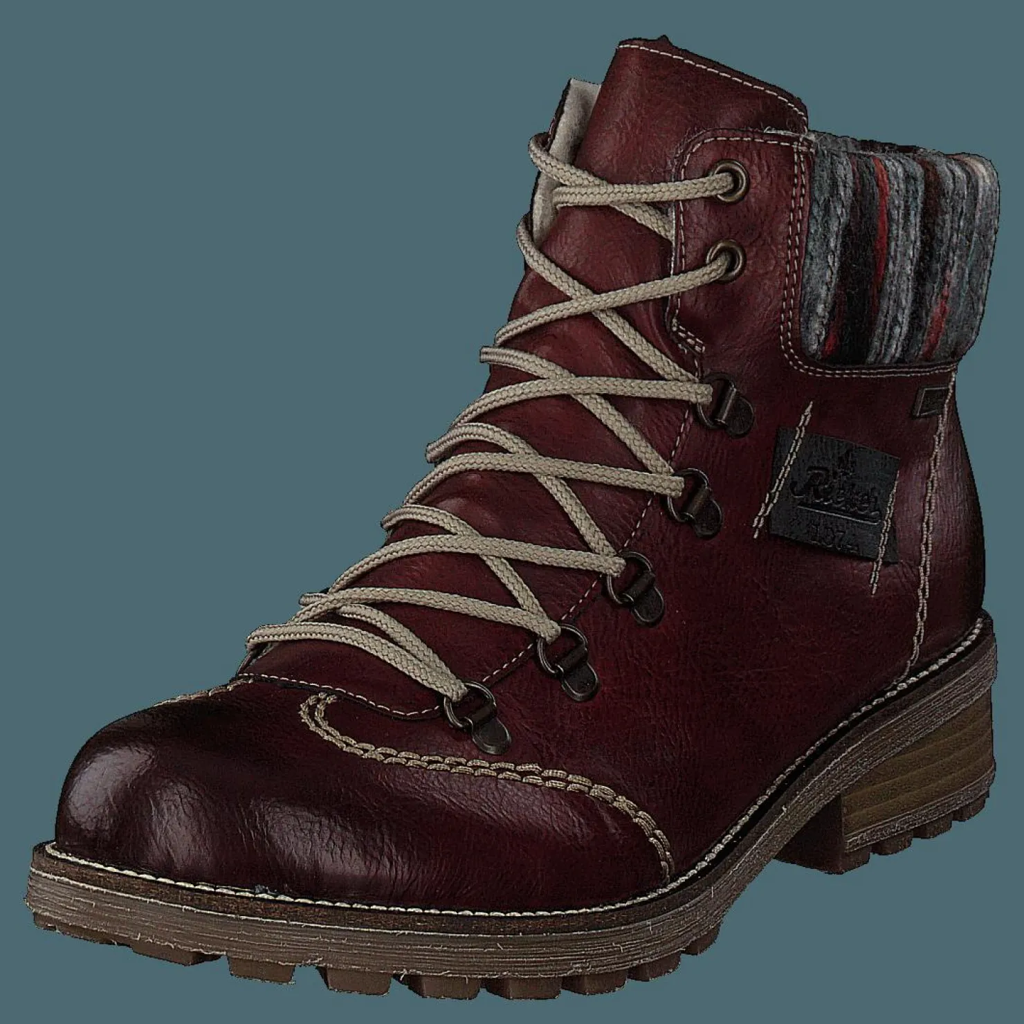 Rieker Z0444 Red Combination Brun Clearance