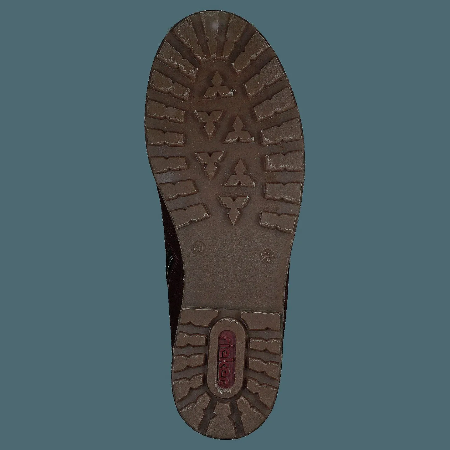 Rieker Z0444 Red Combination Brun Clearance