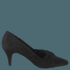 Bianco Zita Suede Bow Pump 101 - Black 1 Svart New