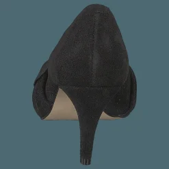 Bianco Zita Suede Bow Pump 101 - Black 1 Svart New
